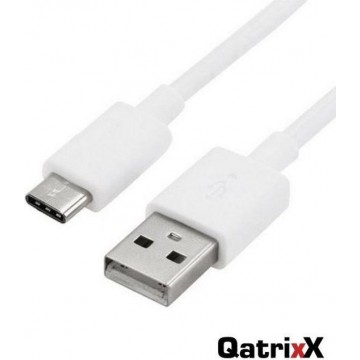 Datakabel USB-C Type-C Wit 1 meter