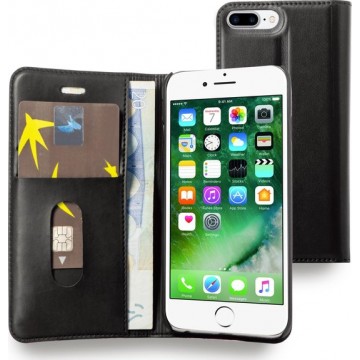 Azuri Apple iPhone 7 Plus/8 Plus hoesje - Walletcase - Zwart