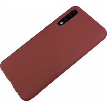 Samsung Galaxy A40 - Silicone hoesje Justin bordeaux rood