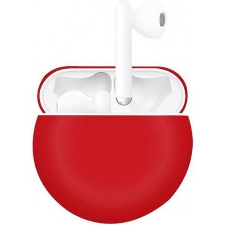 By Qubix - Huawei FreeBuds 3 siliconen hoesje - liquid series - rood