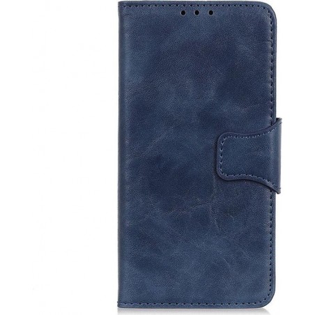 Shop4 - Huawei Y6 2019 Hoesje - Wallet Case Cabello Donker Blauw