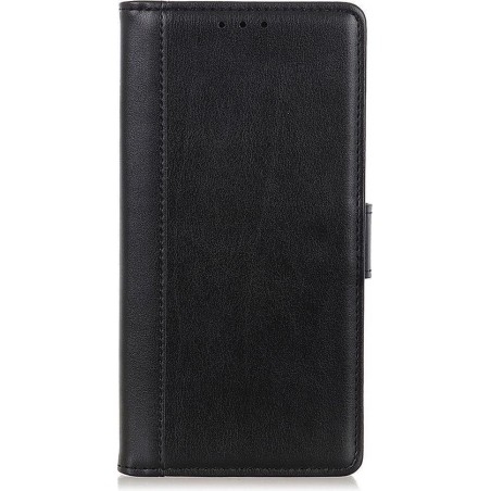 Shop4 - Nokia 4.2 Hoesje - Wallet Case Grain Zwart