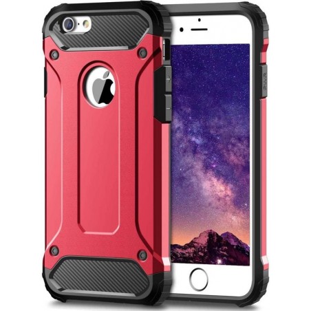 Armor Hybrid iPhone 7 Plus / 8 Plus Hoesje - Rood