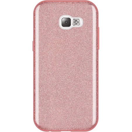 Samsung Galaxy A3 2017 Hoesje - Glitter Backcover - Roze