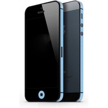 GadgetBay Bumper sticker iPhone 5 5s SE 2016 Decor Color Edge Skin - Lichtblauw