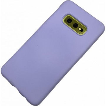 Samsung Galaxy S10e - Silicone hoesje Justin lavendel