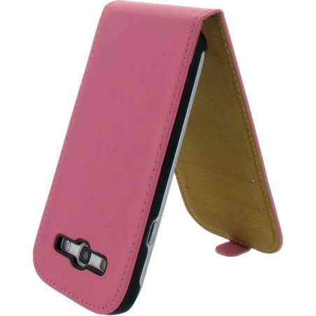 Premium Flip Hoesje Galaxy S3 i9300 Matt Pink