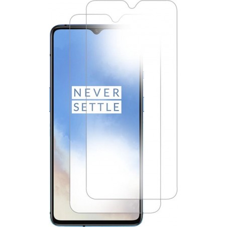 MMOBIEL 2 stuks Glazen Screenprotector voor Oneplus 7T - 6.55 inch 2019 - Tempered Gehard Glas - Inclusief Cleaning Set