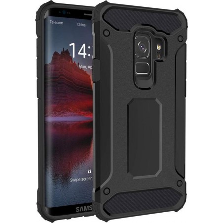 Armor Hybrid Samsung Galaxy S9 Hoesje - Zwart