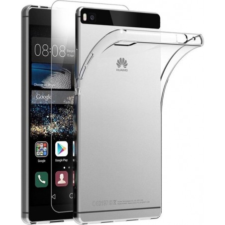 MMOBIEL Screenprotector en Siliconen TPU Beschermhoes voor Huawei P8 - 5.2 inch 2015