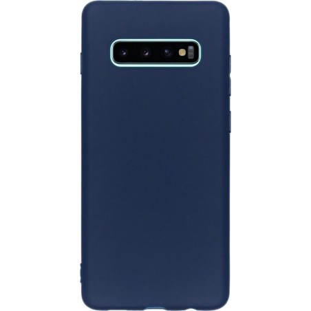 iMoshion Color Backcover Samsung Galaxy S10 Plus hoesje - Donkerblauw