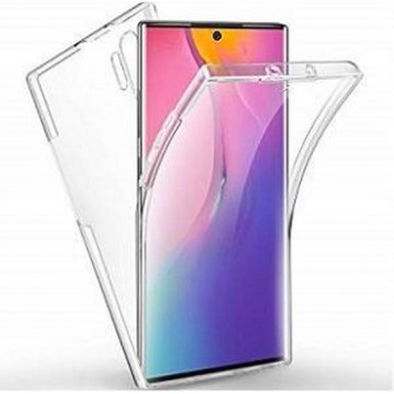 Samsung Note 10 Plus Hoesje Siliconen Transparant Full Cover