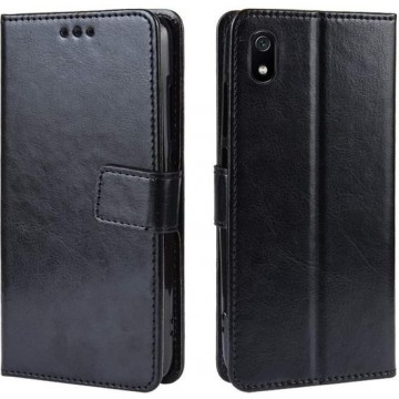 Xiaomi Redmi Note 7A - Bookcase Zwart - portemonee hoesje