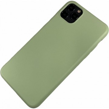 Apple iPhone 11 - Silicone hoesje Renee groen