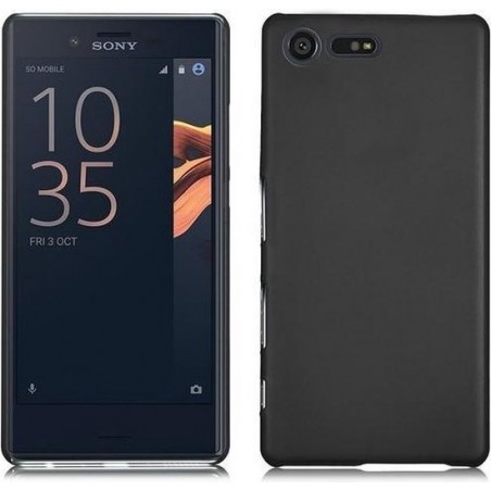 Sony Xperia X Compact  Smartphone Hoesje Tpu Siliconen Case Zwart