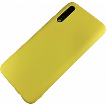 Samsung Galaxy A50 - Silicone hoesje Tim geel