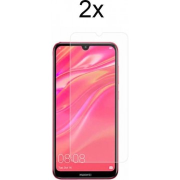 Huawei Y7 (2019) Screenprotector Glas - 2x Tempered Glass Screen Protector