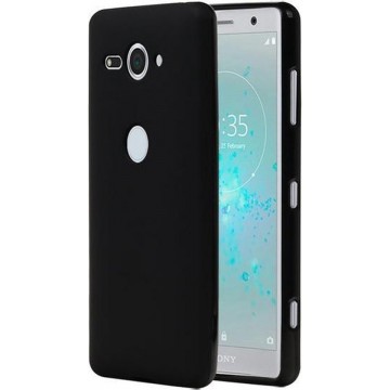 Zwart TPU back case cover Hoesje voor Sony Xperia XZ2 Compact