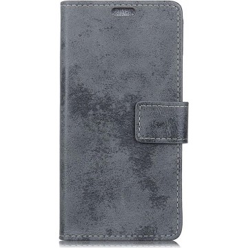 Shop4 - Nokia 3.1 (2018) Hoesje - Wallet Case Vintage Grijs