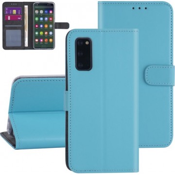 Samsung Galaxy S20 Lichtblauw Booktype hoesje - Kaarthouder
