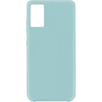 Samsung Galaxy A51 TPU siliconen hoesje zachte flexibele rubberen - Cyaan blauw