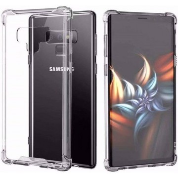 Transparant Hoesje Siliconen Backcover Shockproof Met Verstevigde Randen - Geschikt voor Samsung Galaxy Note 9