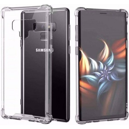 Transparant Hoesje Siliconen Backcover Shockproof Met Verstevigde Randen - Geschikt voor Samsung Galaxy Note 9