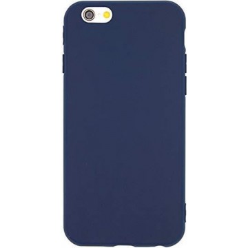 Siliconen telefoonhoesje matte iPhone 6 - Blauw