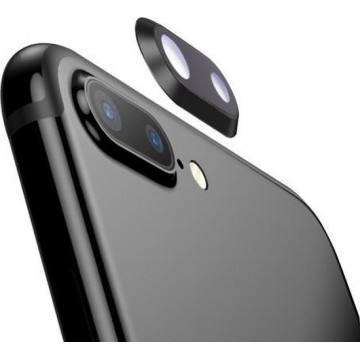iPhone 8 PLUS Camera Lens Cover Glas + Frame|Zwart / Black| Reparatie onderdeel |TrendParts
