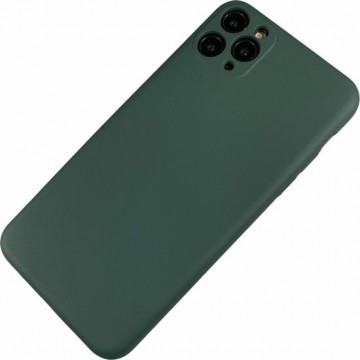 Apple iPhone 6 / 6S - Silicone effen hoesje Tobias donker groen