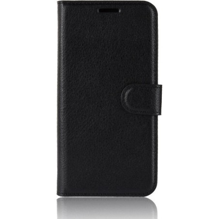 Iphone 11 pro max booktype hoesje zwart met pasjeshouder en magneetsluiting