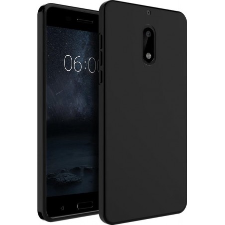 Zwart TPU Siliconen case hoesje voor Nokia 8