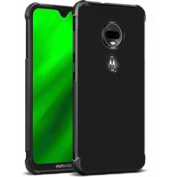 Shockproof Soft TPU hoesje zwart Silicone Case Motorola Moto G7 Power