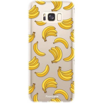 FOONCASE Samsung Galaxy S8 Plus hoesje TPU Soft Case - Back Cover - Bananas / Banaan / Bananen