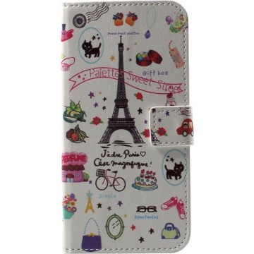 Shop4 - iPhone X Hoesje - Wallet Case Parijs