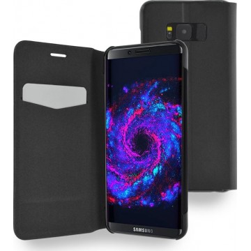 Azuri Samsung Galaxy S8 hoesje - Ultra dunne book case - Zwart