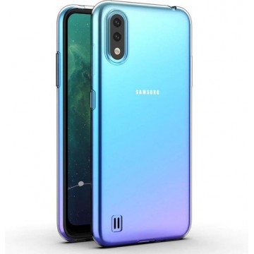 samsung a01 hoesje transparant - Samsung galaxy a01 hoesje siliconen case transparant hoes cover