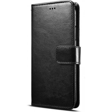 Samsung Galaxy A41 Hoesje Zwart - Portemonnee Book Case - Kaarthouder & Magneetlipje