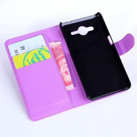 Alcatel One Touch Pop D5 (OT-5038E) Wallet Stand Hoesje Paars