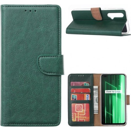 Xiaomi REALME X50 5G - Bookcase Groen - portemonee hoesje