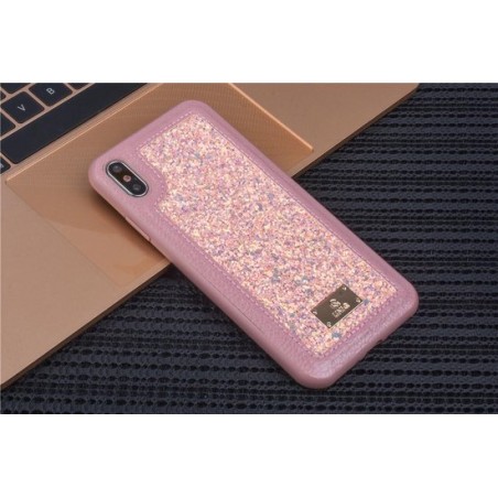 UNIQ Accessory iPhone Xs Max Hard Case Backcover glitter - Roze