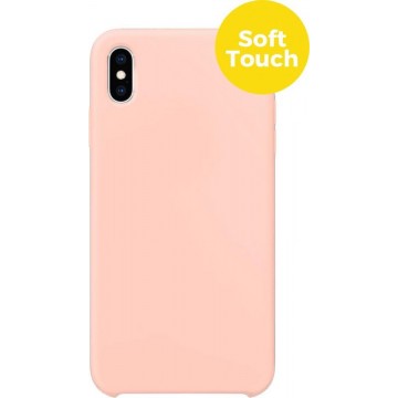 iPhone Xs Max Telefoonhoesje | Siliconen Soft Touch Smartphone Case | Back Cover Roze