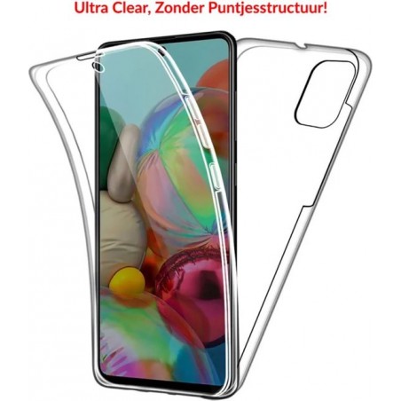 EmpX.nl Samsung Galaxy A71 TPU 360° graden TPU siliconen 2 in 1 hoesje