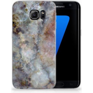 Samsung Galaxy S7 Edge Hoesje Design Marmer Grijs