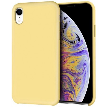 iPhone X / XS Hoesje - Siliconen Backcover - Geel