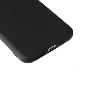 Mat Zwart Backcover hoesje voor Apple iPhone XS - Siliconen case cover TPU