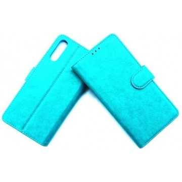 Samsung  Galaxy A50 Blauw Portemonnee Wallet Case -TPU  hoesje met pasjes Flip Cover - Boek  beschermend Telefoonhoesje