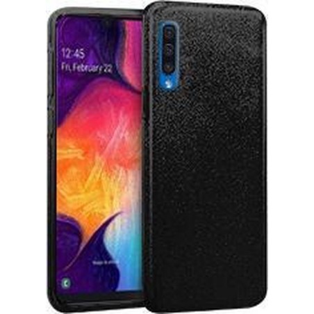 Samsung Galaxy A50 & A30s Hoesje Hoesje - Glitter Backcover - Zwart