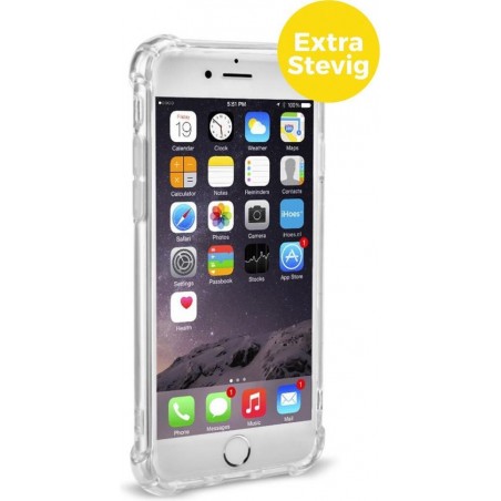 iPhone 6 en 6s Plus Telefoonhoesje | Transparant Siliconen Tpu Smartphone Case | Back cover | Extra Stevige Randen