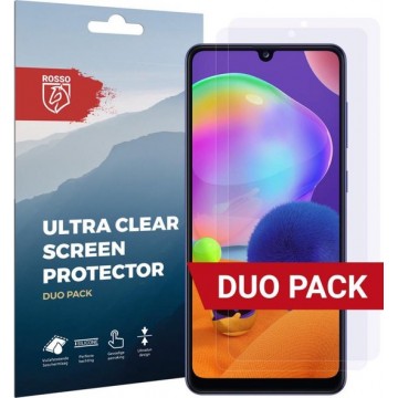 Rosso Samsung Galaxy A31 Ultra Clear Screen Protector Duo Pack